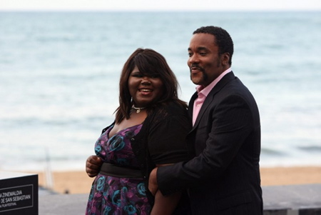 Gabourey Sidibe and Lee Daniels
